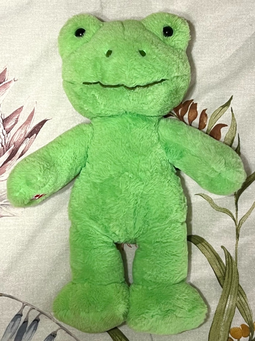 Build A Bear Spring Green Frog 16" Stuffed Plush